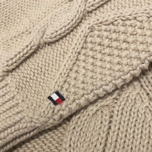 Tommy Hilfiger Cream Women’s Knit Zip Sweater